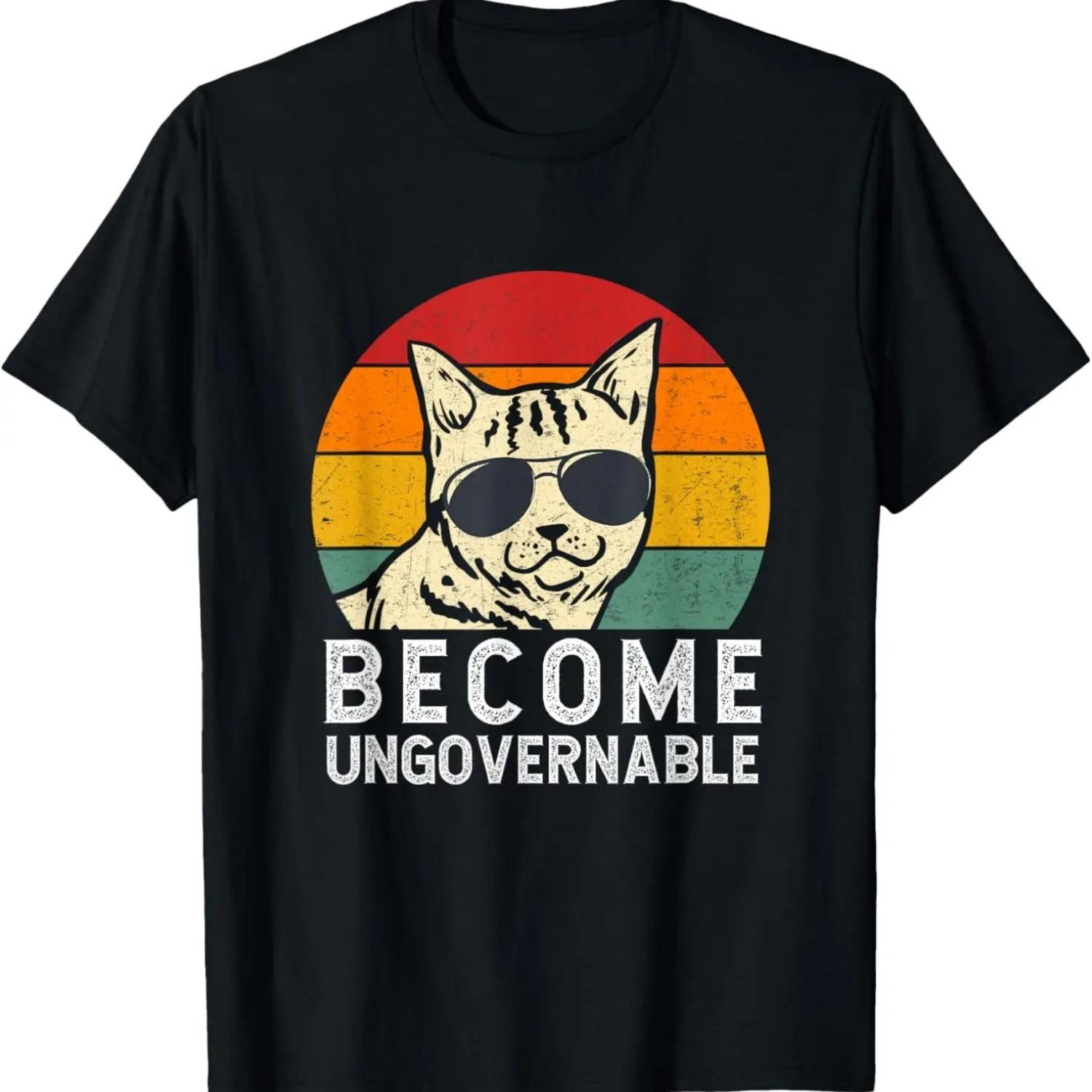 Meme - Funny Cat Meme Retro Vintage T-Shirt S