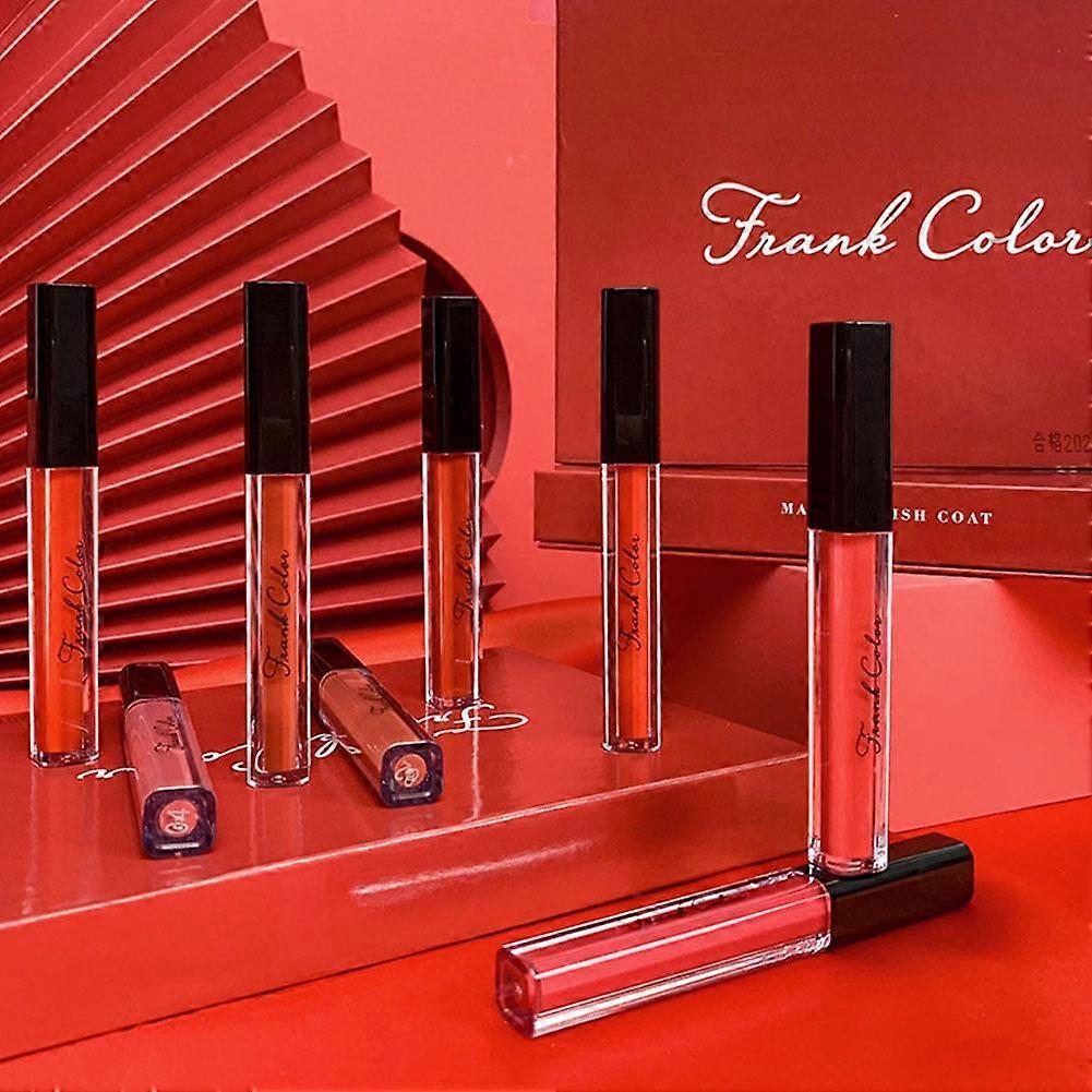 8pcs Velvet Matte Lip Glaze Se tDurable Moisturizing Non Fading Waterproof