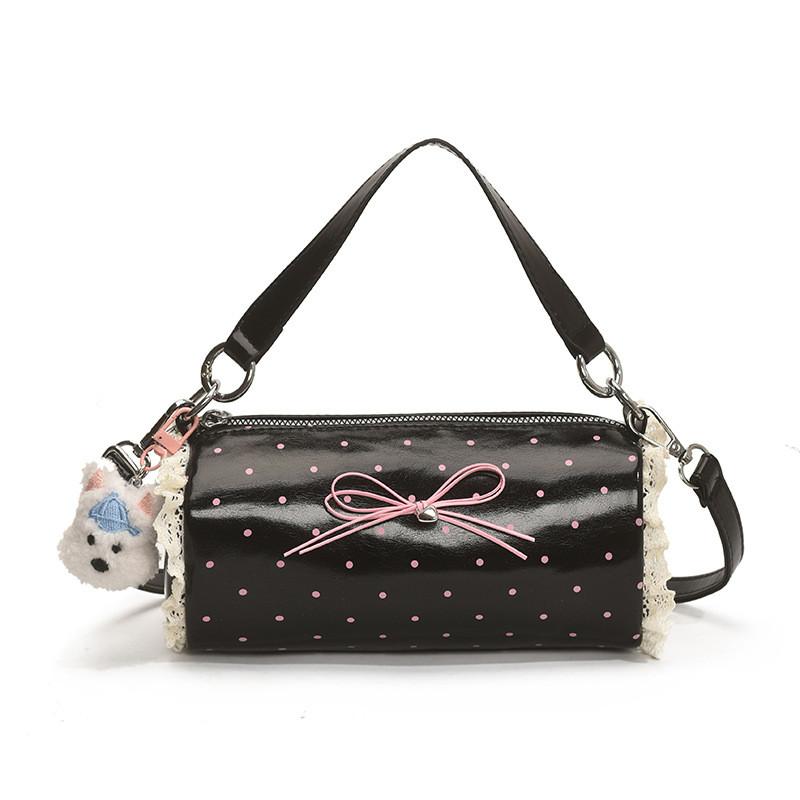 

Summer Bowknot Handbag For Women Pu Fashion City Style Small Shoulder Crossbody Purse 13x7x7cm