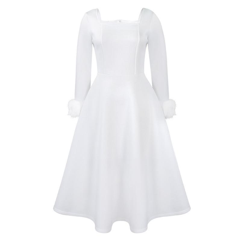 Party ress winter temperament elegant fluffy decoration big skirt dress dress