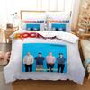 Hip Hop Weezer Band Bettwäsche Set Cartoon Anime Dreiteiliges Set Erwachsener Kind Schlafzimmer Dreiteilige Anzüge 3D Kawaii Sommerdecke