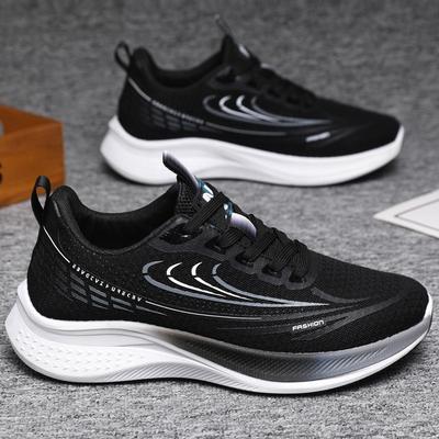Chaussures pour hommes printemps 2025 maille respirante semelle souple amortissante chaussures de course légères et polyvalentes chaussures de sport décontractées pour étudiants tendance