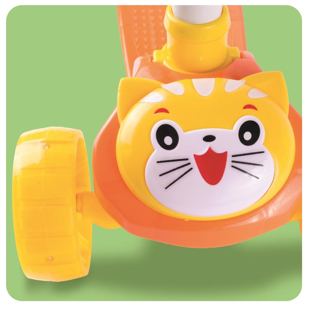 Kitten 2in1 Foldable Three-Wheeled LED Scooter with Seat