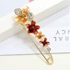 Oil silk scarf buckle brooch women's fixed clothes cardigan pin tulip flower temperament versatile accessories