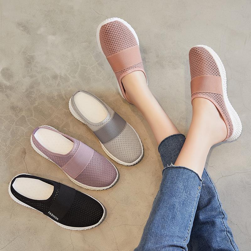 Changfengshu Women's Shoes Processing Customized New Mesh Slippers Breathable Comfortable Sandals Women's Lightweight Versatile Casual Shoes