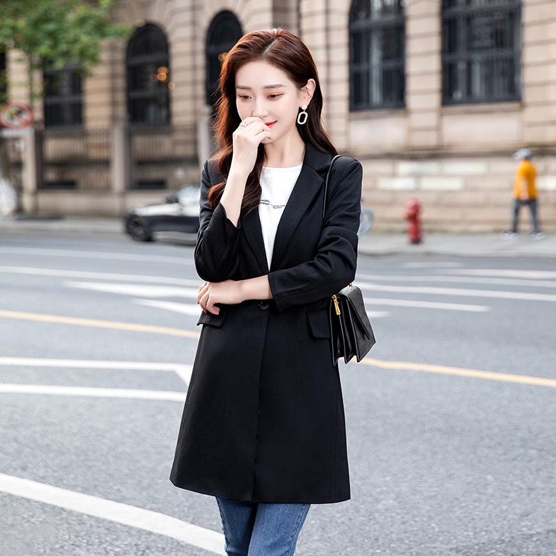 

Женский осенний клетчатый блейзер в стиле ретро 2024 - средней длины, в корейском и британском стиле 2XL (129-135 lbs) чёрный