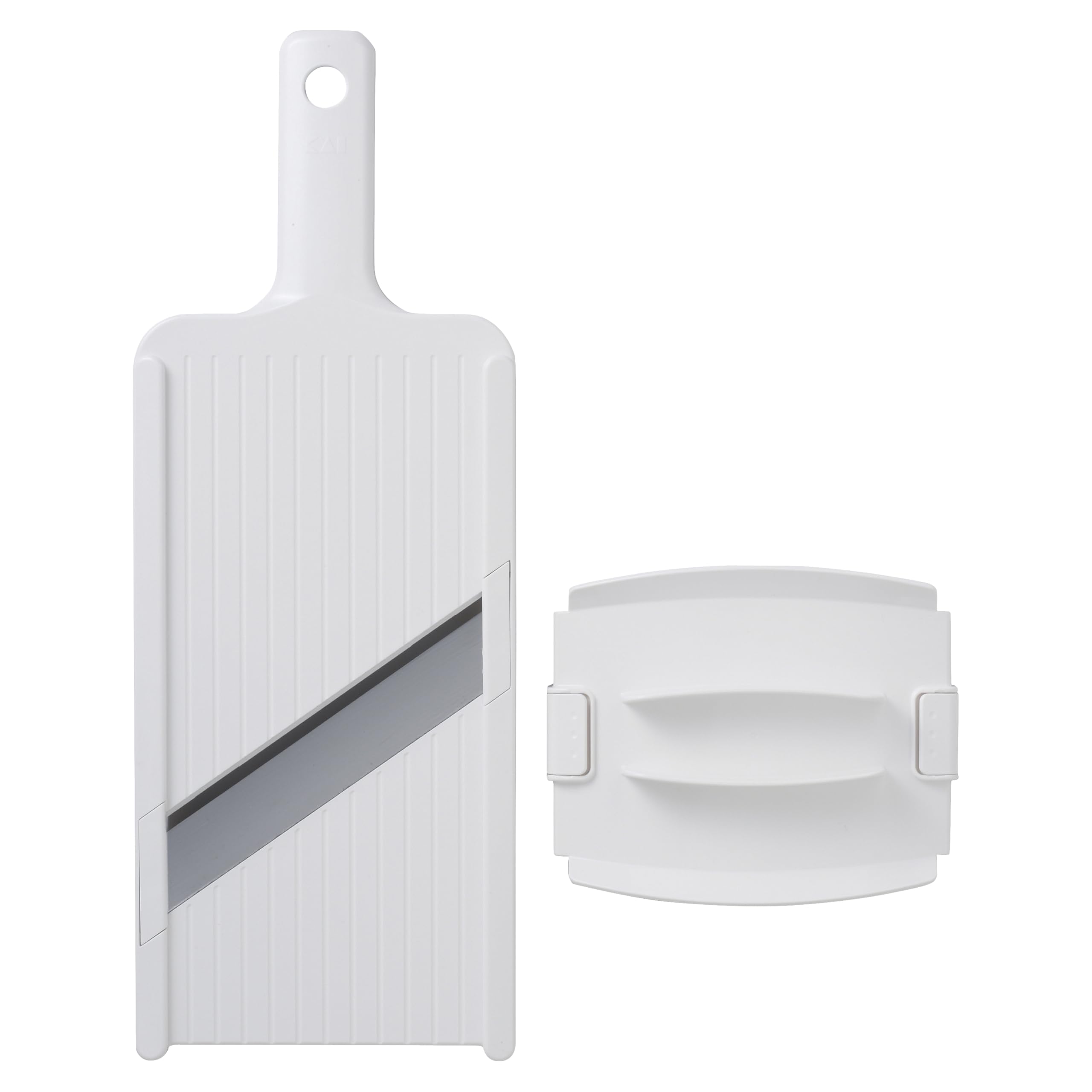 

Kai KAI Wide Slicer for Julienne with Finger KAI Made in DH8025 Cabbage, Slices, Guard, KITCHEN, Japan, белый