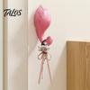 Flamingo Coat Hooks Cute Animal Wall Hook, Flamingos/Giraffes/Swans/Elephants Shape Hanger, Self Adhesive Home Decor Resin Decorative Hook for