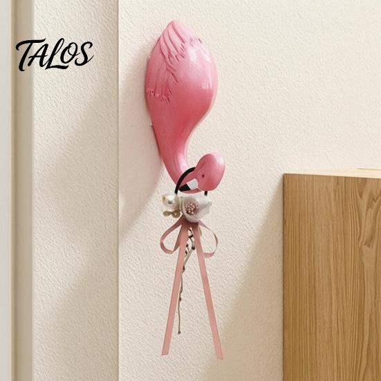 Flamingo Coat Hooks Cute Animal Wall Hook, Flamingos/Giraffes/Swans/Elephants Shape Hanger, Self Adhesive Home Decor Resin Decorative Hook for