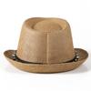 Hat Women's Summer Fashion British Top Hat Breathable Sun Hat Rivet Jazz Hat Men's Trend Straw Top Hat
