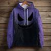 Women's Fashion Long Sleeve Pullover Halloween Print Hooded Pocket Sweatshirt