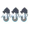 1Set Photography Light Stand with 360 Degree Rotating Caster Wheel for Efficient Movement