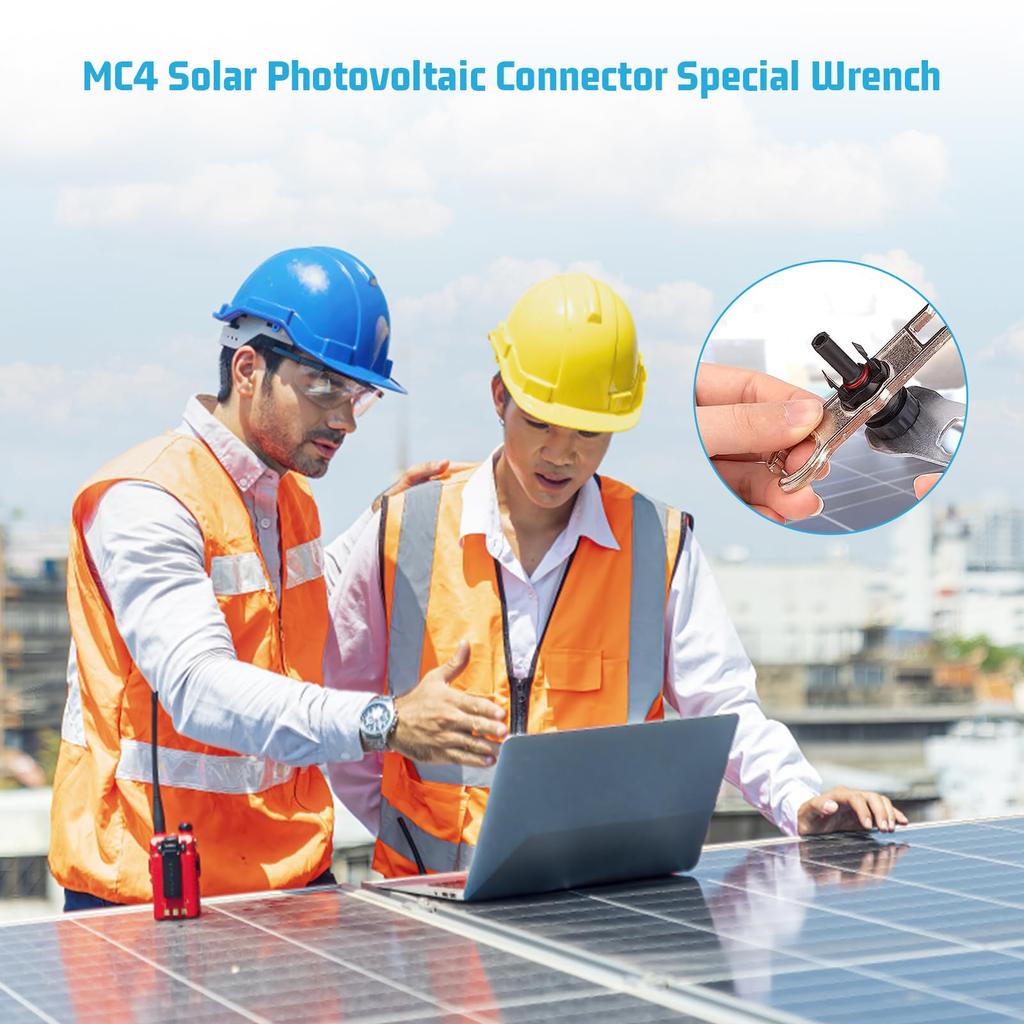 Solar Connector Metal Spanner Wrench Solar Connector Tool Metal Spanner Wrench Assembly for Solar Panel Cable System