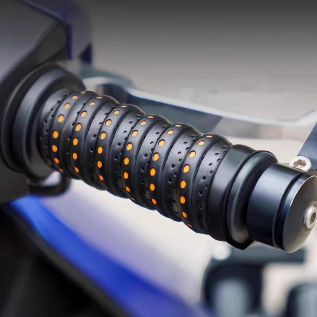 soft silicone grip tape for motorcycle handlebars wrap-around motorcycle grips non-slip handlebar grips with ventilation holes