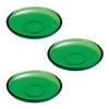 Aderia (ADERIA) Shonai Craft Glassware, Green Plates, Suimei Design, 11cm Diameter X 1.5cm Height, Set of 3, Made In Japan, F-70407