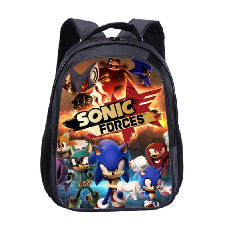 Sonic Waterproof Student Backpack With Large Capacity For Kids Outdoor Travel