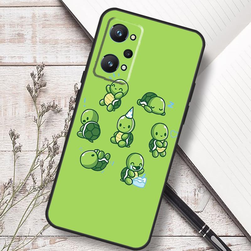 Cartoon Sea Turtle Tortoise For Realme C75 C67 C61 C55 C53 C51 C21Y C25S GT 7 5 6 Pro GT 6T 10 11 12 13 14 Pro Plus Case