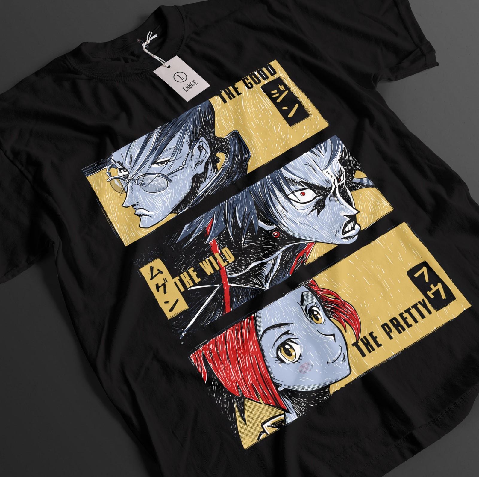 Samurai Champloo Shirt Mugen Tshirt Jin T-Shirt Mens Womens Tees Top Fuu Top Sara Warrior Anime Tee S