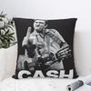 Johnny Cash Cantor Americano Fronha Capa de Almofada Poliéster Estampada Capa de Almofada Moderna Para Sala de Estar Cadeira