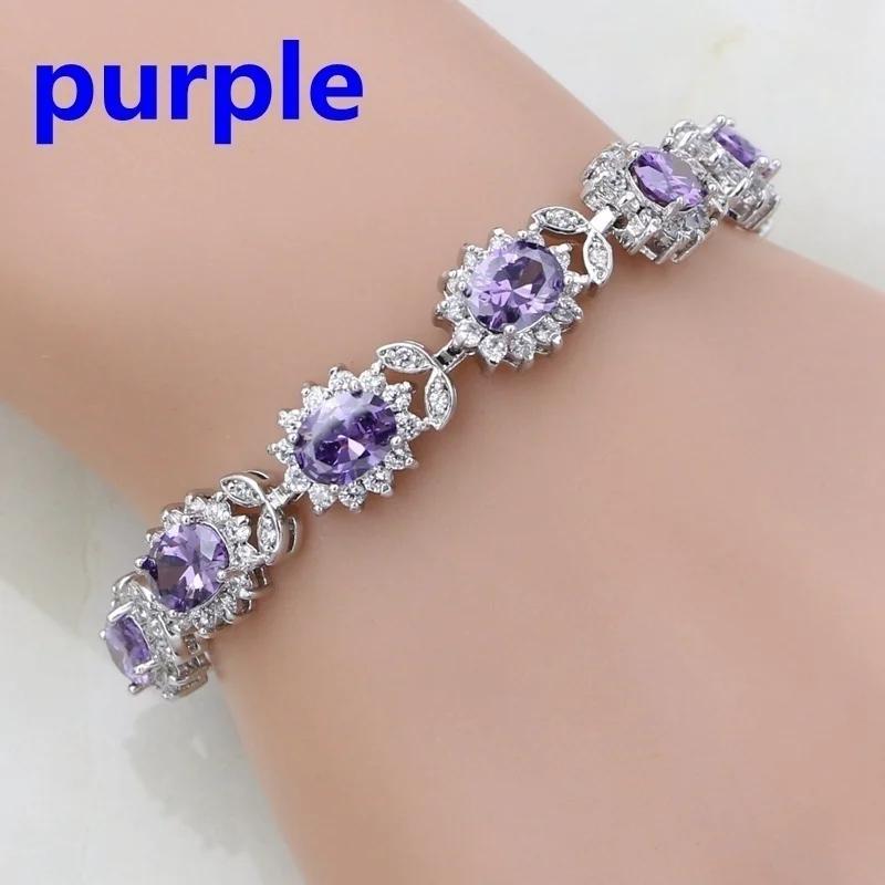 Fashion Crystal Gem Bracelet Temperament Elegant Charm Bracelet Jewelry Gift for Women