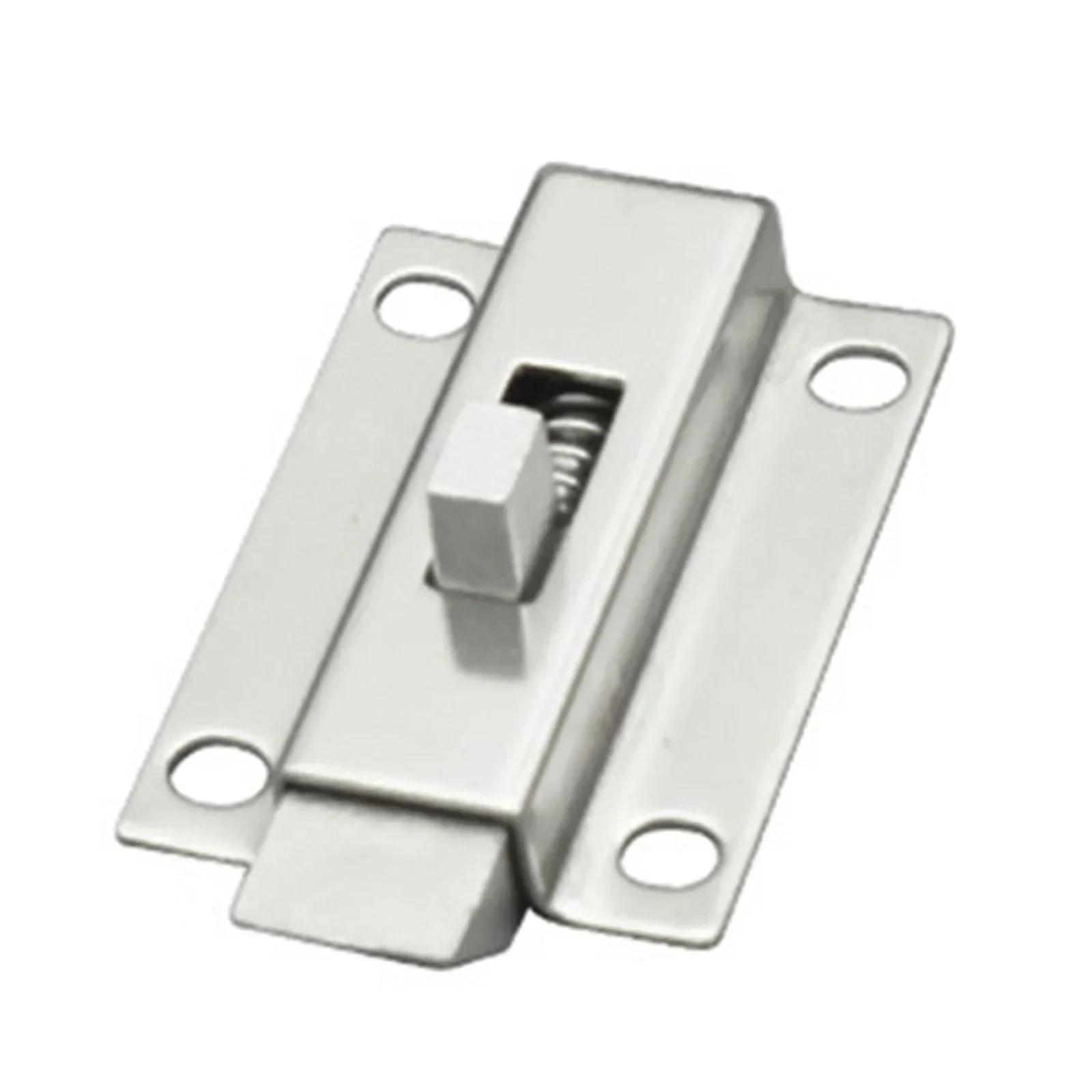 

Stainless Steel Automatic Spring Latch Lock Toilet Door Buckle Bolt Anti-theft Wooden Door Latch 50mm/2 Inch Spring Bounce Lock