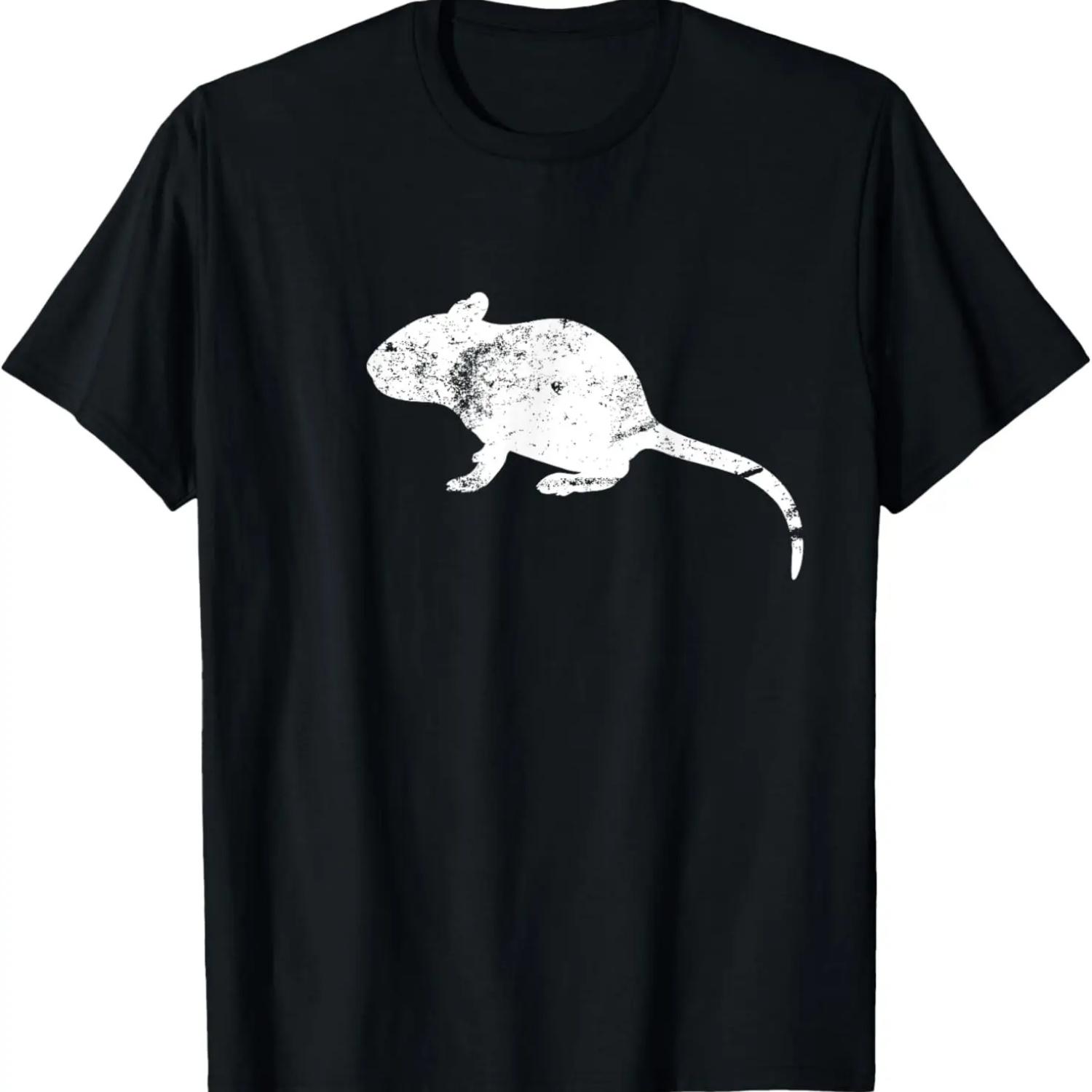 Vintage Rat T Shirt - Classic Distressed Rat Shirt S чёрный