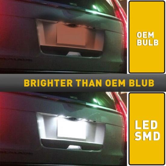 2* LED License Plate Light For 2015 2016 2017 2018  Cadillac ATS Super White