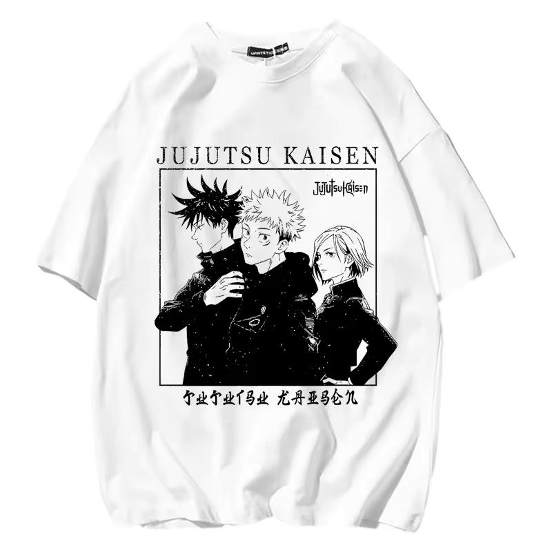 Jujutsu Kaisen Gojo Satoru Toru Yuuji Printed T-shirt Men's and Women's T-shirt Children's and Parental Clothing Boy Girl Tee