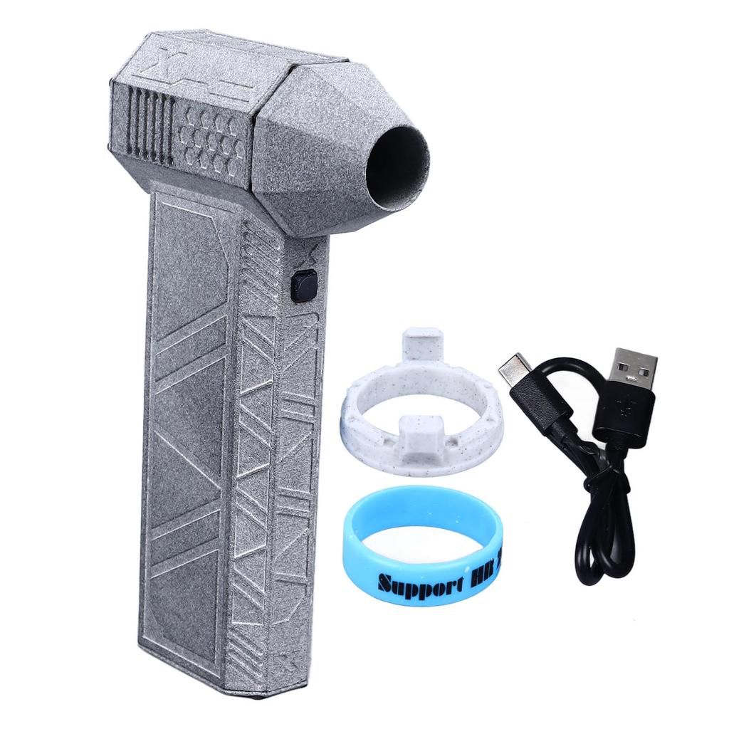Jet Dry Mini Blower 130000 RPM Portable Mini Jet Blower Turbine Powered for Outdoor Cleaning Cars Computers Keyboards Grey