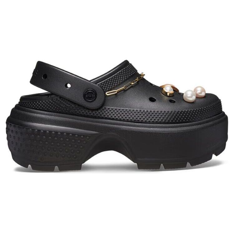 Crocs EVA Crystal Snow House Clogs Women Footwear Black 210271-001