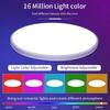 Smart WiFi Ceiling Light RGB CW WW Round 85-265V 24W LED Lamp Cozylife APP Control Works with Alexa Google Home Dimmable