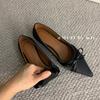 Fashion Bailamos Spring New Women Flats Fashion Pointed Toe Shallow Slip On Dress Shoes Low Heel Single Shoes Ballet Shoes Mujer