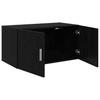 Wall Mounted Cabinet Black Oak Effect 80 X 42.5 X 40 Cm