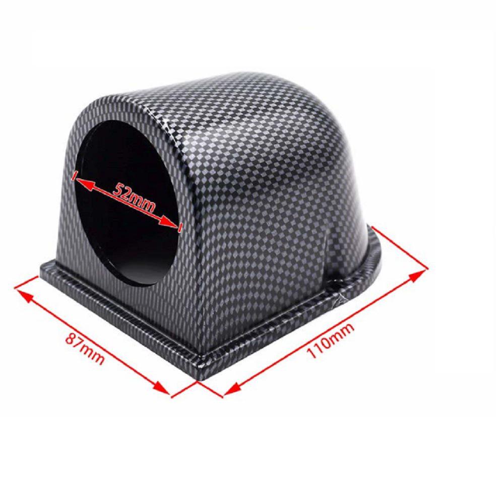 Carbon Fiber 2-Inch Single Hole Car Gauge Mount 52mm