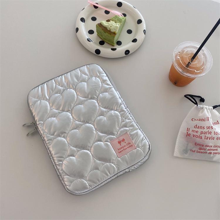 Koreanische Herzförmige Mehrfarbige Macaron Laptop-Tasche & iPad Hülle (15" & 11")