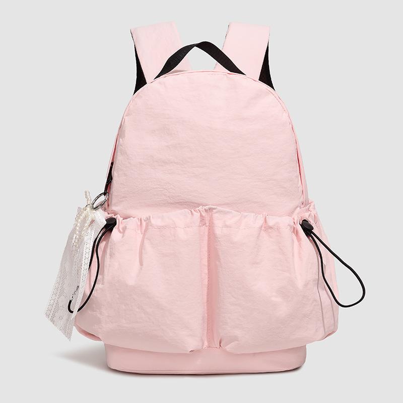 Schoolbag Korean version niche nylon backpack travel outdoor backpack simple, lightweight and versatile large-capacity student schoolbag spot