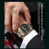 NIBOSI Luxury Mens Watches Stainless Steel Date Military Fashion Luminous Waterproof Quartz Wristwatches
