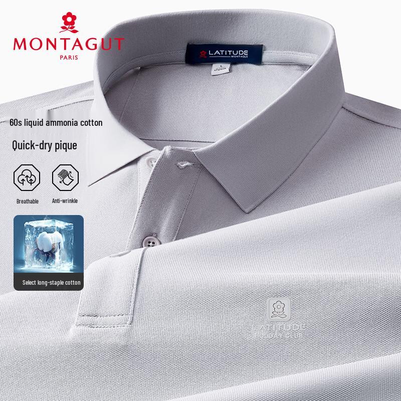 

MONTAGUT Men s Breathable Summer Polo Shirt 54