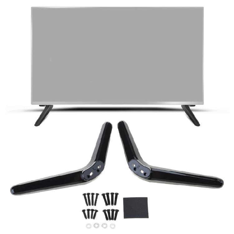 TV Legs Replacement TV Stand Antislip & Antiscratch Pads Easy Installation TV Pedestal Feet Hole 17-20mm