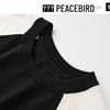 PEACEBIRD Women's Summer Short Sleeve Color-Block Knit Top