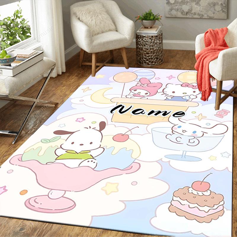 Custom 1Pc Hello Kitty Fantasy Night Rug Office Carpet Indoor Outdoor Entrance Doormat Nonslip Soft And Comfortable Living Room D2915296