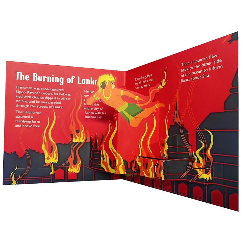 Pop Up The Ramayana Book for Kids: Little Heroes of the Ramayana | Tale of Rama and Ravana | Explore the Timeless Epic Tale In 3D | Pages of Legends &