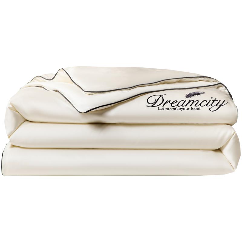 1pc Cool Summer Thin Quilt, , 100% High-quality Ultra-fine Fiber Air Conditioning, QuiltEmbroidery Bedding