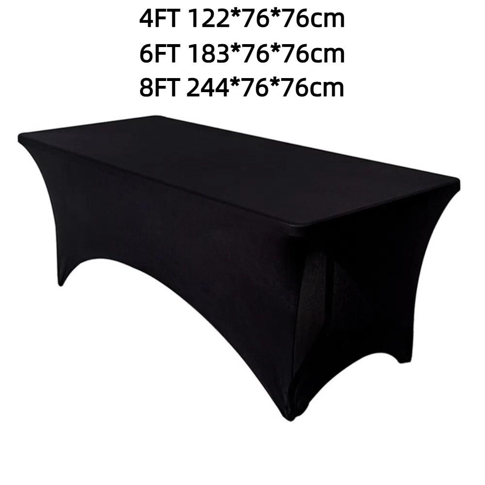 Washable Rectangular Table Cloth Universal Bed Cover Black Birthday Table Cover  Beauty Massage
