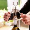 Abridor de vinho Aço inoxidável Abridor de vinho tinto Tipo de asa Metal Sommeliers Saca-rolhas Abridores de garrafas Saca-rolhas Removedor de rolha de vinho