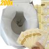 10/200pcs Disposable Toilet Seat Covers Travel Toilet Cleaning Protector Hotel Bathroom Mat Waterproof Soluble Cleaning Pads