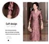 Autumn 2025 Elegant Toasting Dress for Mother-in-Law - Stylish Formal Attire for Middle-Aged and Elderly Women