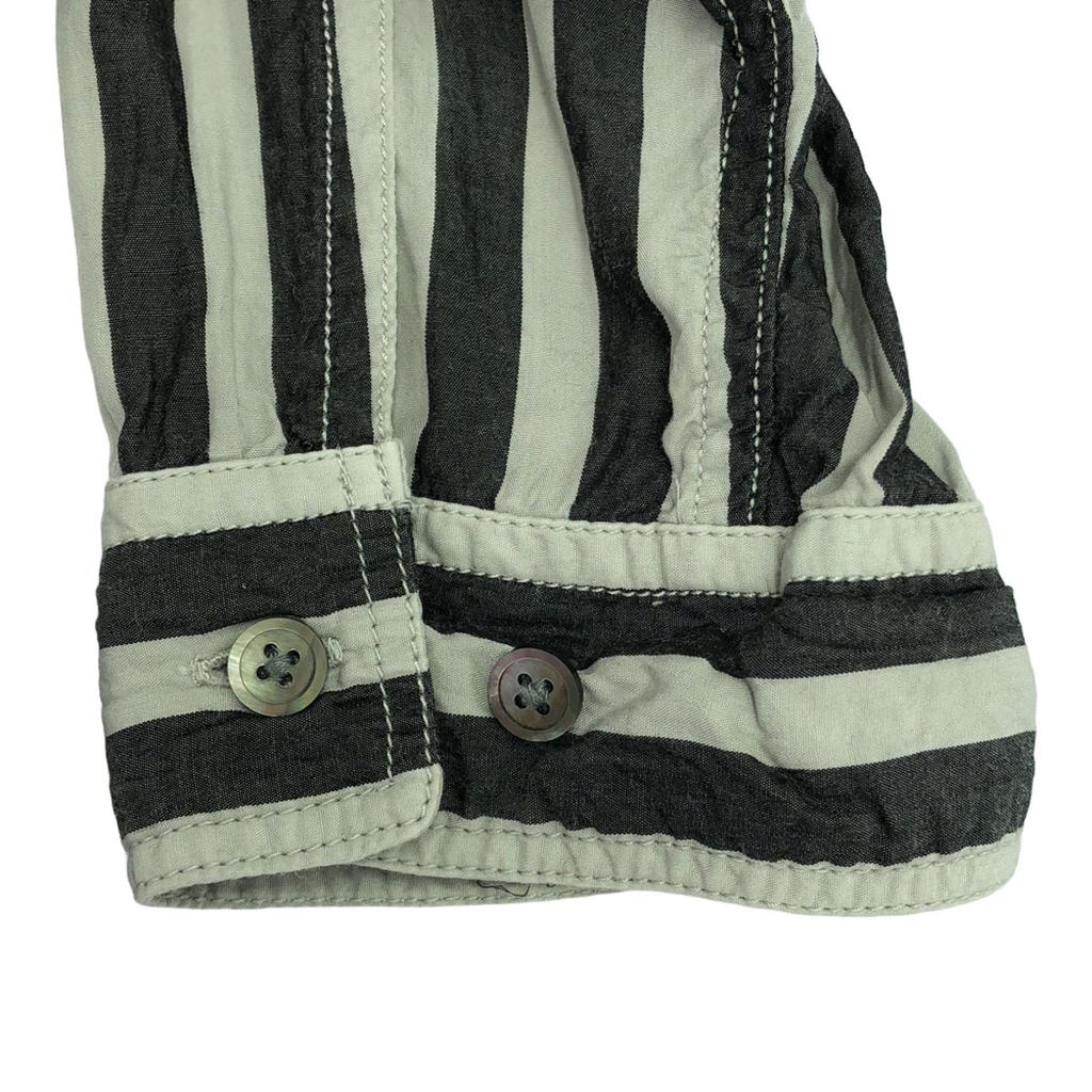 08sircus Stripe Long Sleeve Shirt 4 Gray X Light Gray Men's Used