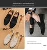 Men's Formal Leather Slip-On Loafers for Business, Mesh Nightclub, Hairstylists, and Driving.