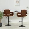 Day and Night - Day and Night Kitchen Stools 2 Units Brown Fabric